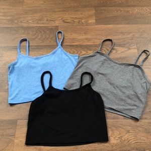 💜2 FOR $10💜BUNDLE OF 2 DIVIDED CROP TANK TOPS